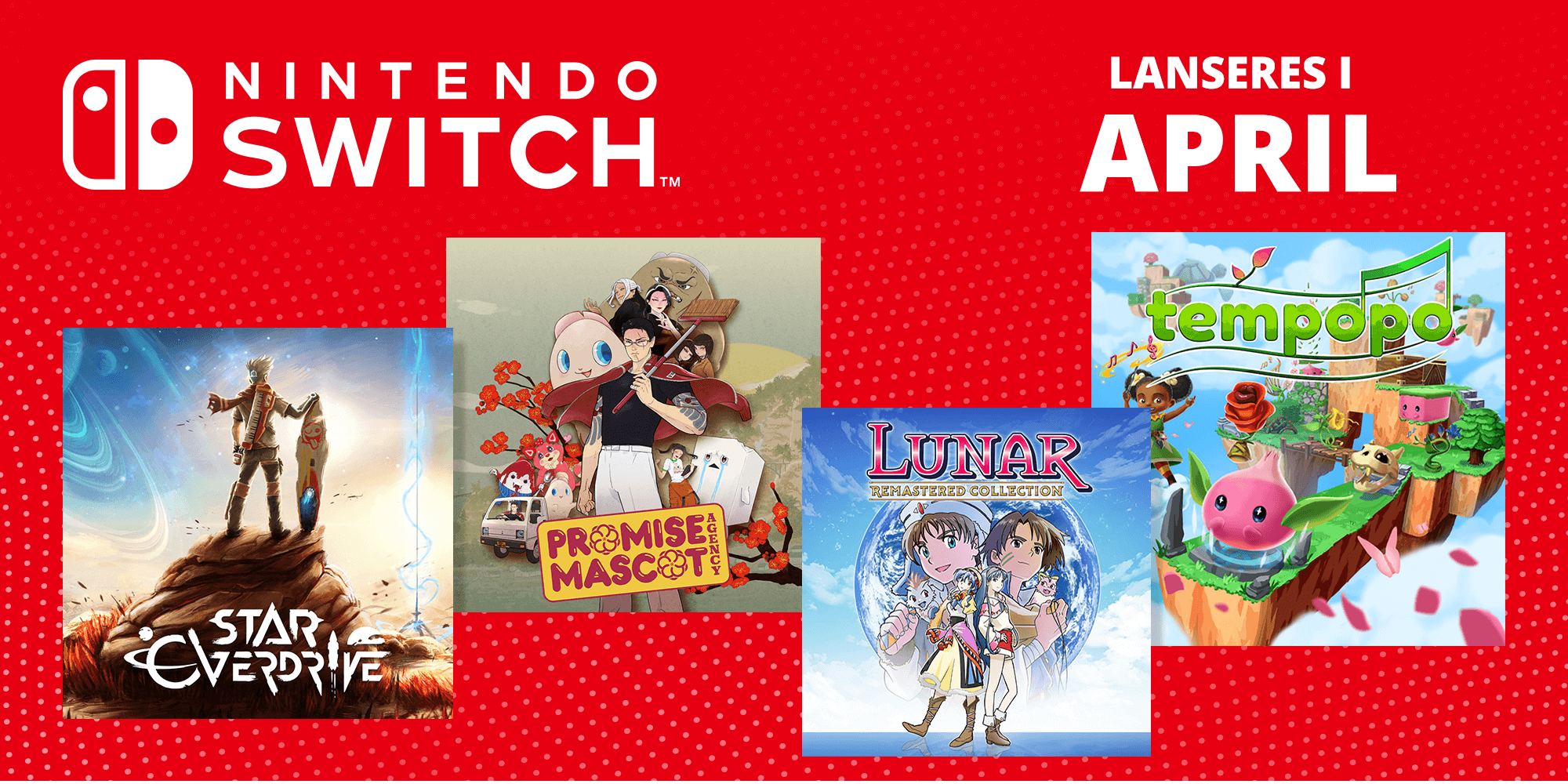 Kommende spill til Nintendo Switch – april 2025