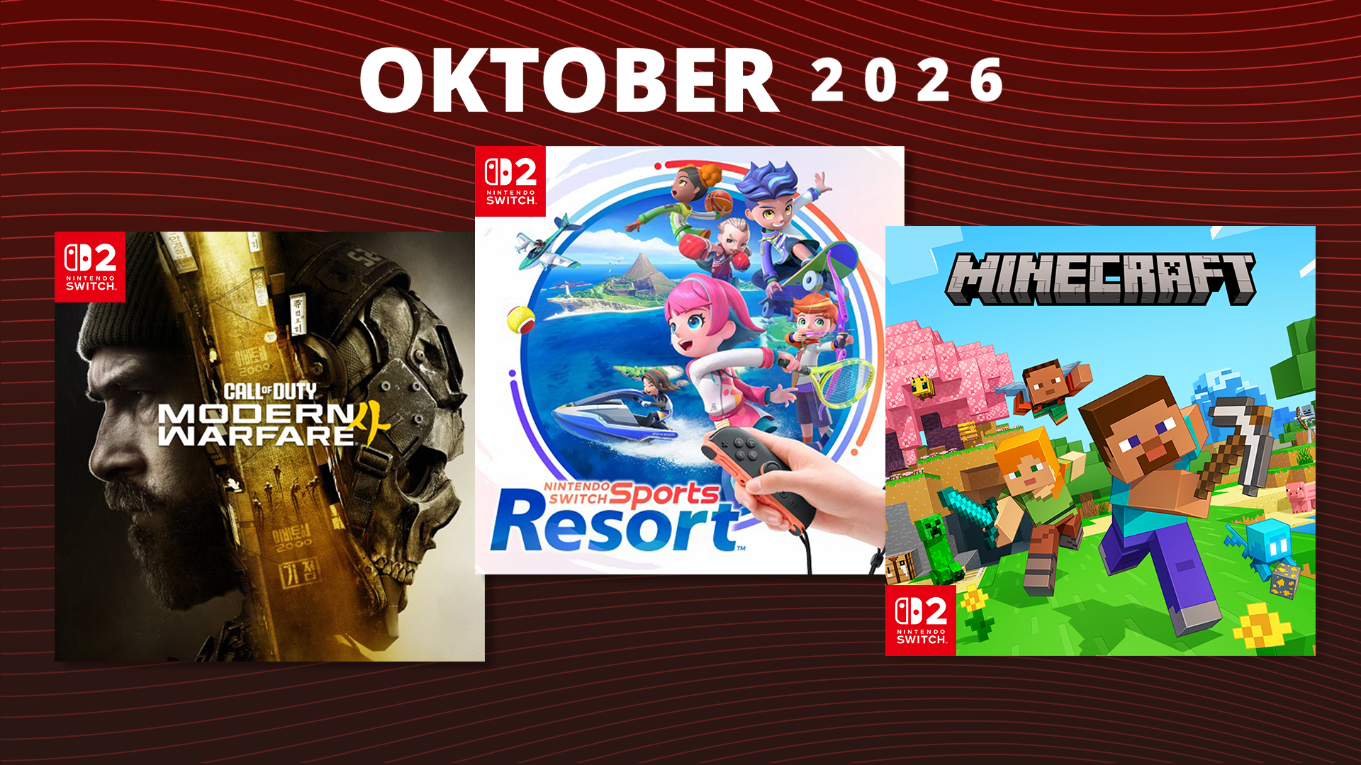 Kommende spill i oktober 2026