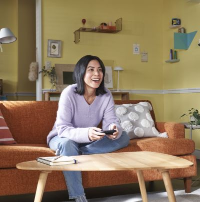 Girl playing Nintendo Switch 2