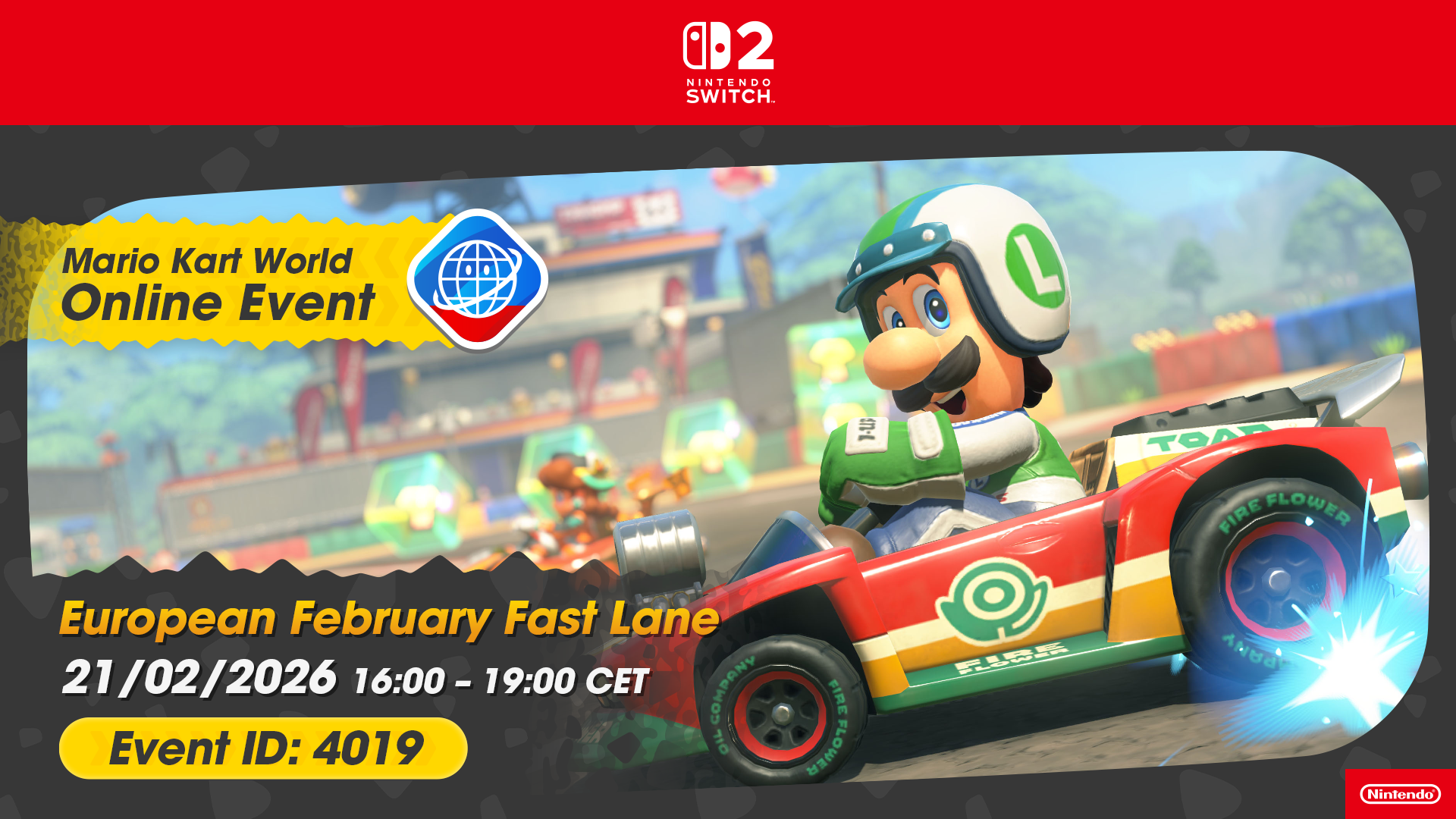 Ta del i det nyeste europeiske onlineeventet i Mario Kart World!