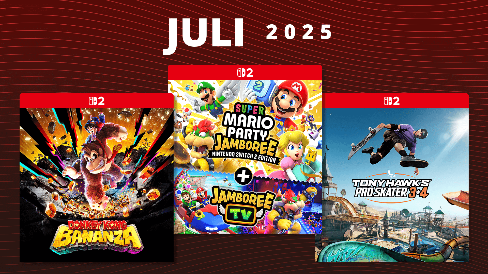 Kommende spill i juli 2025
