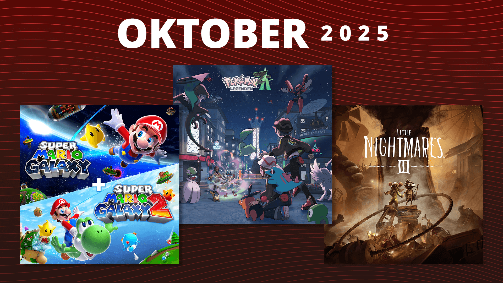 Kommende spill i oktober 2025