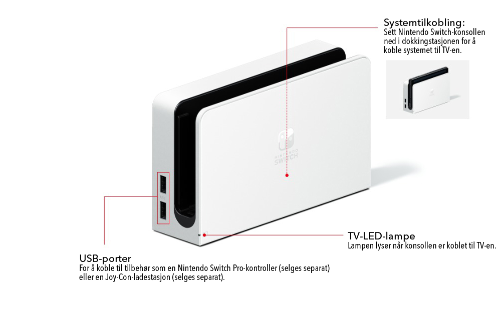 Nintendo Switch dock - front