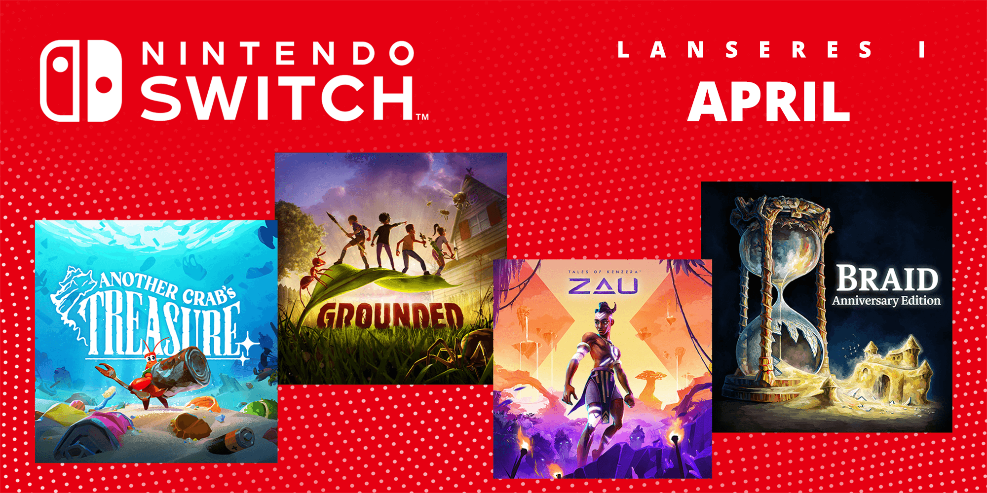 Kommende spill til Nintendo Switch – april 2024