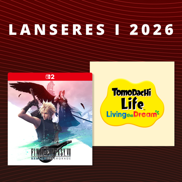 Spill som lanseres til Nintendo Switch 2 og Nintendo Switch i 2026